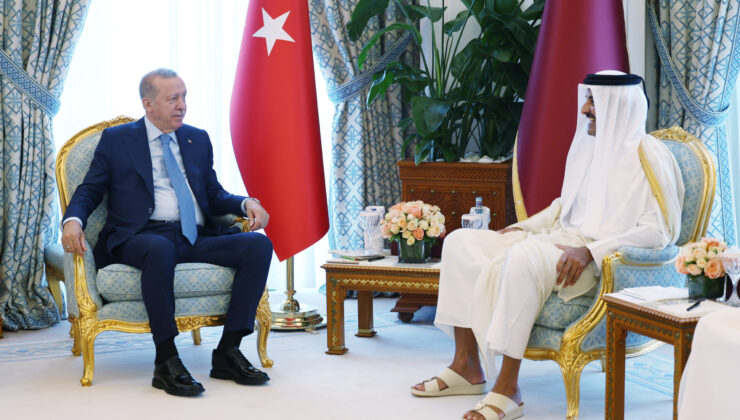 Cumhurbaşkanı Erdoğan, Katar Emiri Al Sani İle Doha’da Görüştü