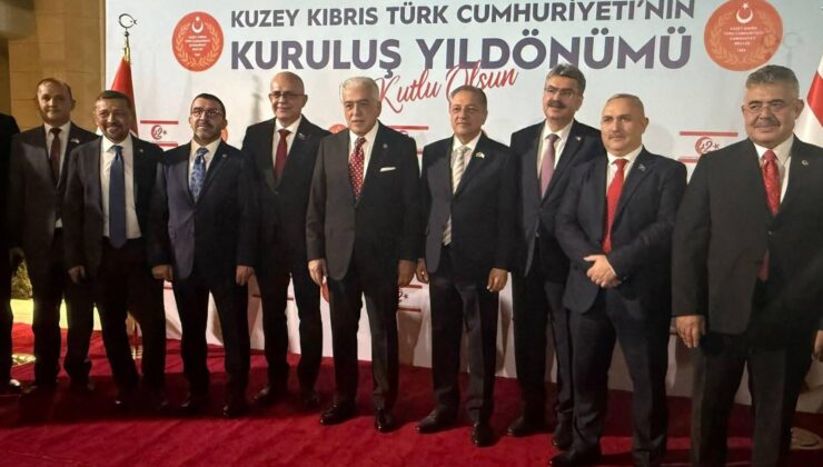 AK Parti Kars Milletvekili Adem Çalkın, KKTC’nin 42. Kuruluş Yıl Dönümü Resepsiyonuna Katıldı