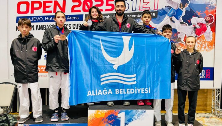 Aliağalı Taekwondocular Bosna Hersek’ten Dört Madalya ile Döndü