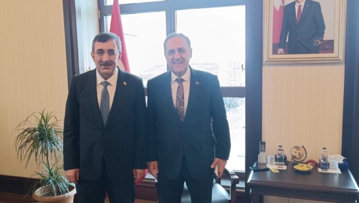 Bingöl’den Yalova’ya Atanan Vali Usta’dan Cumhurbaşkanı Yardımcısı Yılmaz’a Veda Ziyareti