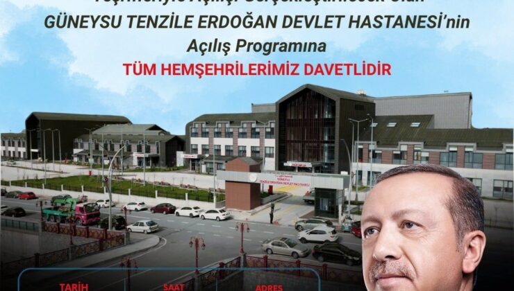 Vali Baydaş’tan Güneysu Devlet Hastanesi Açılışına Davet