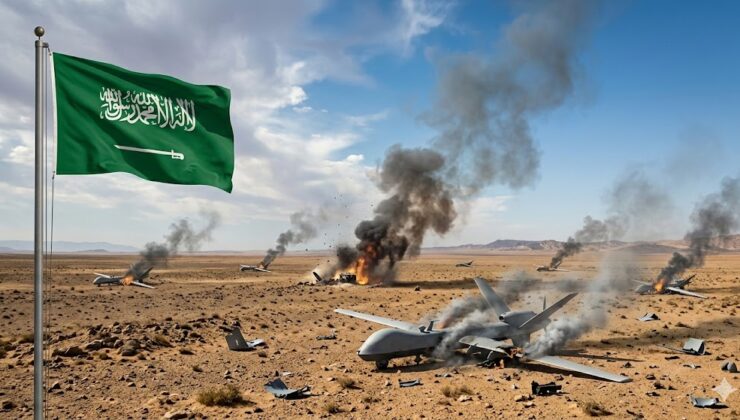 Suudi Arabistan’da 8 İHA İmha Edildi
