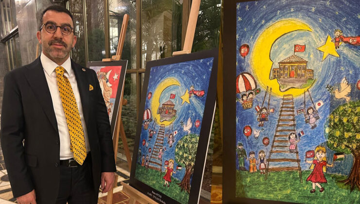 Milletvekili Adem Çalkın’dan 23 Nisan Resim Sergisine Ziyaret