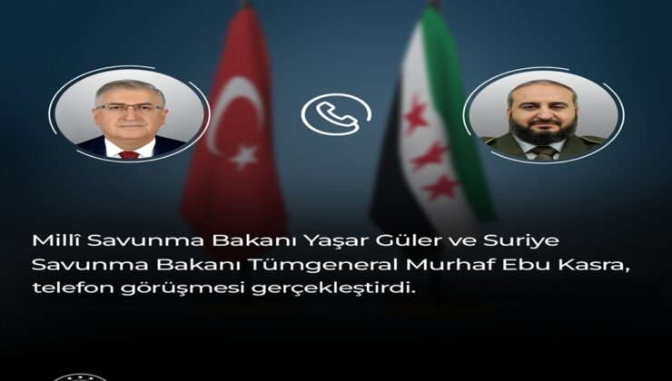 Bakan Yaşar Güler, Suriyeli Mevkidaşı Ebu Kasra ile Görüştü